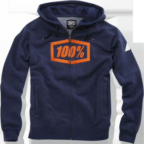 100% syndicate fleece hoody blue mx atv all sizes