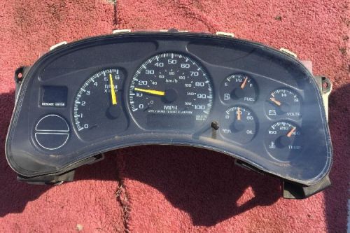 1999 silverado 1500 sierra 1500 speedometer cluster oem