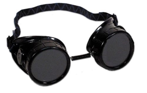 New -  welding safety glasses - shade 5  - rigid eye cups torch oxy-acetylene