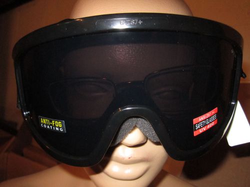 Motorcycle goggles dark smoke dirt bike fitover fit over prescription glasses