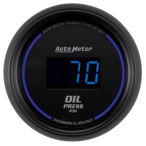 Auto meter 6927 cobalt; digital oil pressure gauge