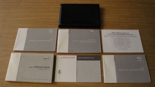 2006 06 nissan frontier owners manual guide set in storage case