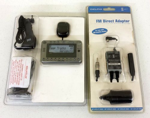 Brand new delphi xm satellite radio set roady 2 &amp; fm direct adaptor sealed!