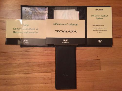 2006 hyundai sonata owners manual complete oem