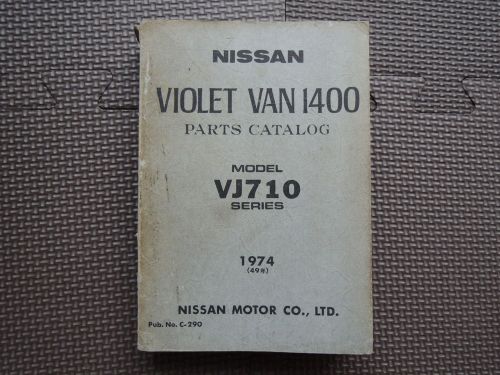 Jdm nissan violet van vj710 series original genuine parts list catalog