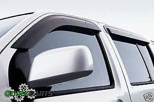2004-2015 nissan titan crew cab side window deflector vent visor oem new