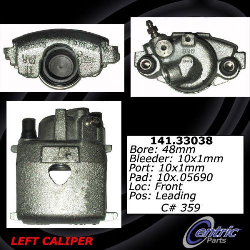 Disc brake caliper-posi-quiet loaded caliper centric fits 85-92 vw jetta