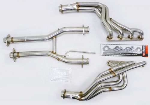 Obx exhaust header for 86 87 89 90 91 92 93 mustang gt lx 5.0l m/t full length