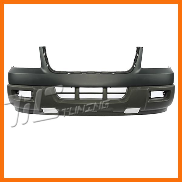 03-06 ford expedition primered black front bumper cover wo foam impact absorber