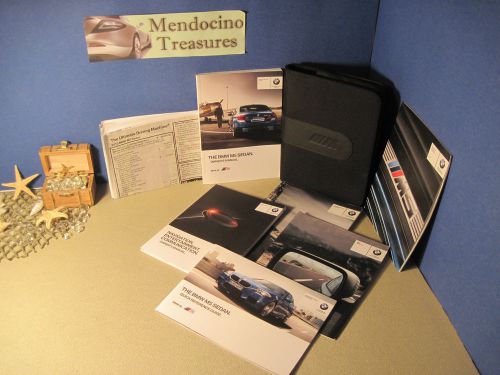 2013 bmw m5 sedan owners manual package case &amp; original window sticker !~!wow!~!