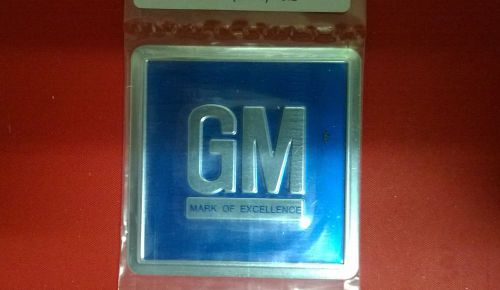 Gm logo door jamb decal camaro nova chevelle pontiac blue foil 1968 69 70 up 857