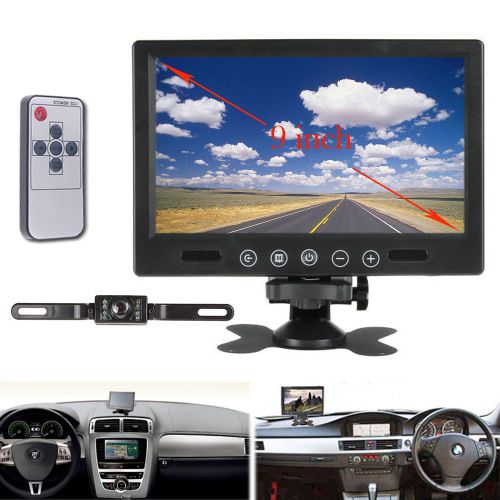 9&#034; 2 ch lcd car/van reverse monitor + night vision car rear view camera system