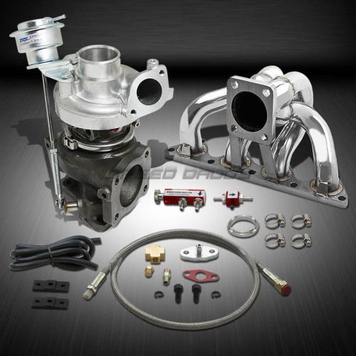 Td05 16g .70ar 360+hp boost 4pc turbo charger+manifold kit for b-series b16/b18