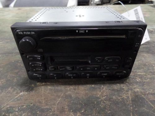 01 02 ford windstar a/v equipment am-fm-cassette-cd player, id 3f2t-18c868-ea