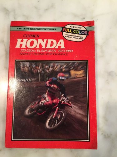 Clymer manual for honda 125-250 elsinores 1973 - 1980