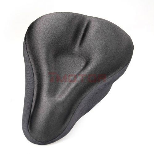 Black cushion soft gel pad saddle seat cover on/off road kit for bicycle bike 7m