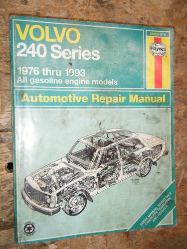 1976-1993 volvo 240 series haynes repair manual workshop 77 78 79 80 81 82 83 84