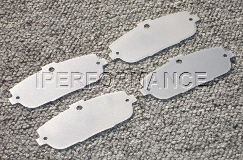 Titanium brake pad shim heat shield set; mazda miata nc/mk3 nd/mk4, 2006-; rear