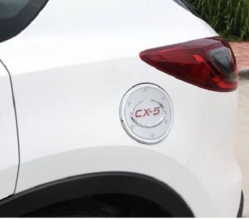 New mazda cx-5 chrome fuel tank lid cover trim logo color red