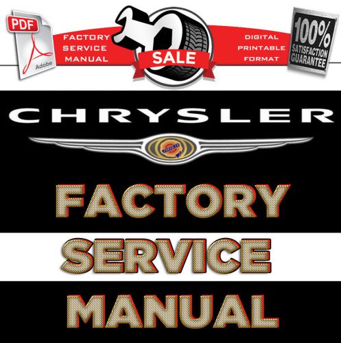 Chrysler town &amp; country 2008 2009 2010 factory repair service workshop manual