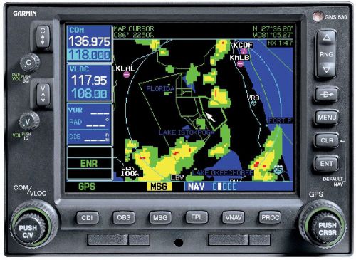 Garmin gns 530w -14/28v, gps/nav/comm with 8130-3