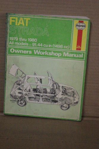 Vintage haynes fiat strada 1979-1980 all models workshop repair manual