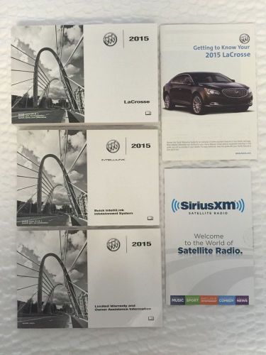 2015 buick lacrosse owners manual with navigation / infotainment free shipping