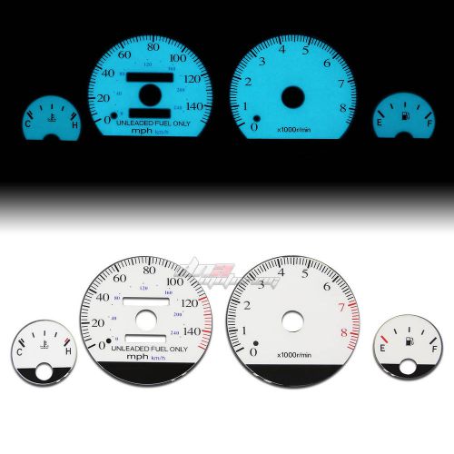 White indiglo glow gauge el dashboard cluster for 94-01 integra db gs/rs/ls mt