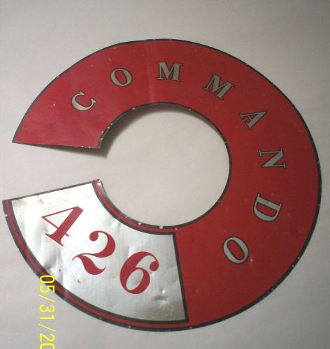 Vintage plymouth satellite air cleaner emblem-commando 426