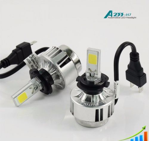 Wh h7 66w 6500k car motorcycle cob led lamps lights a233 replace hid &amp; halogen