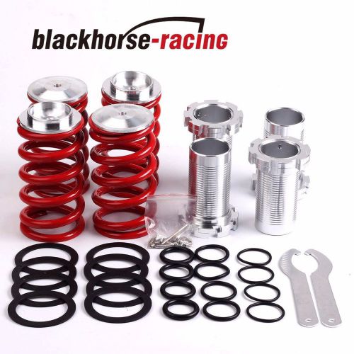 Red adjustable 1&#039;&#039;-4&#039;&#039;lowering suspension coilover coil springs for honda/acura