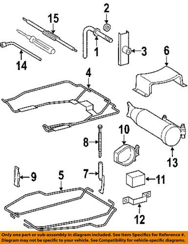 Dodge oem 5104077aa spare tire carrier-spare support