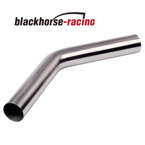 T-304 s/s 45 degree stainless steel exhaust pipe tubing 2 ft long od:3&#039;&#039;/76mm