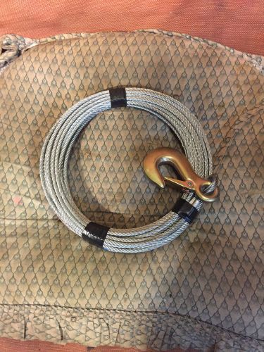 2 atv winch cables 50ft, 5/32&#034; with hook &amp; 2 fairleads