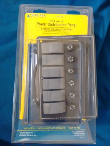 Blue sea systems waterproof 12/24 dc fuse power distribution panels 6 position