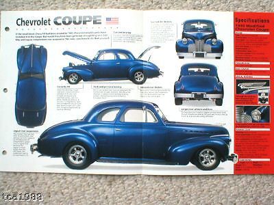 1940 chevrolet hot rod coupe imp brochure