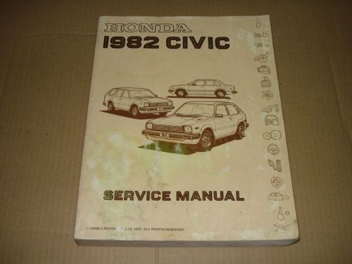 1982 honda civic service manual