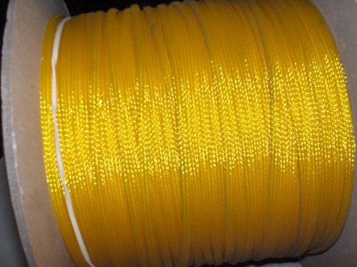 New spool of   a 3/8&#034;  yellow  braided  expandable sleeving 600 feet electrical
