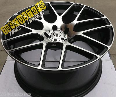 20" wheels rims tires cw7 +25 5x120 staggered 20x8.5 20x9.5 bmw e60 5 6 7 m5