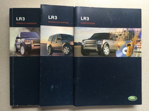 Land rover lr3 owners manuals books navi audio 2005-06-07