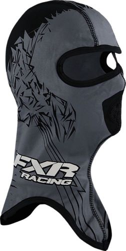 Fxr snowmobile black shredder anti-fog balaclava face mask - small -new