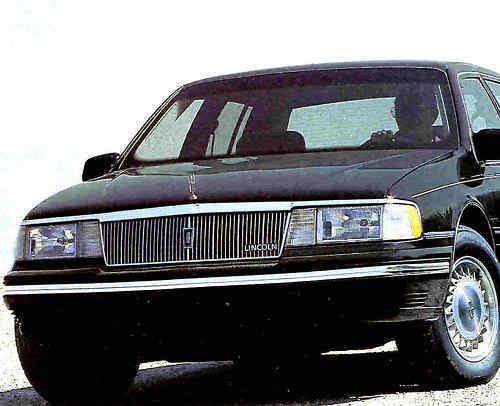 1988 lincoln continental factory brochure-lincoln