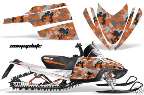 Amr sled sticker decal wrap kit m8 m7 arctic cat m series crossfire graphic camo