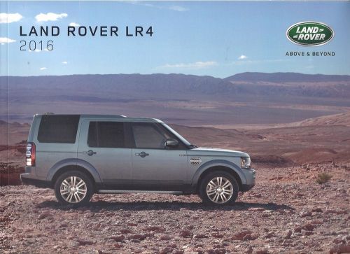 2016 land rover  lr4 - lr4 / lr4 hse &amp;  lr4 hse lux 79 page brochure - 1st print