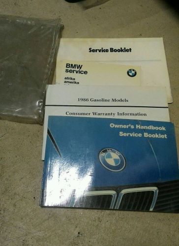 Bmw e30 original owners handbook manual 1985 1986 325e 325es  # 01479750757