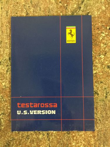 1987 ferrari testarossa owner&#039;s manual