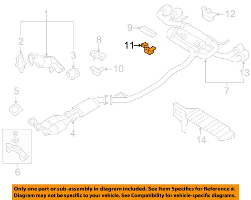 Nissan oem 11-15 gt-r 3.8l-v6 exhaust-muffler rubber mount right 20621kb50a