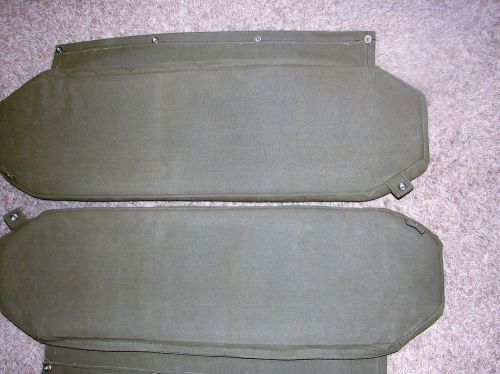 Vintage ww ii u s army jeep rear jump seat padded covers