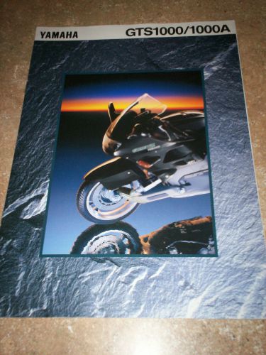 Yamaha gts1000 gts 1000 1000a french sales brochure francois