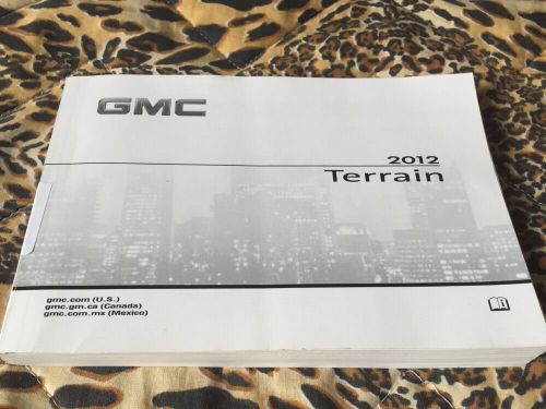 2012 gmc terrain and terrain owner&#039;s manual set free same day shipping